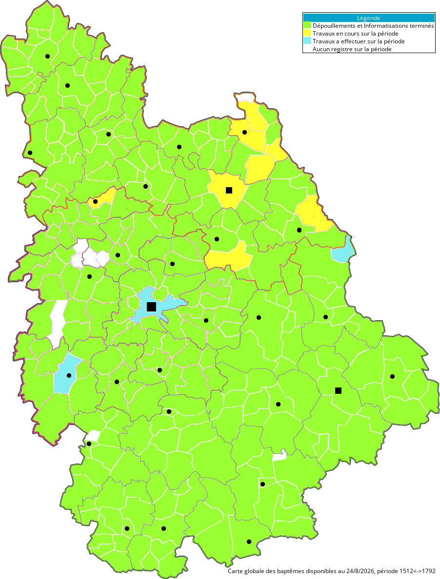 Dépouillements des Baptèmes