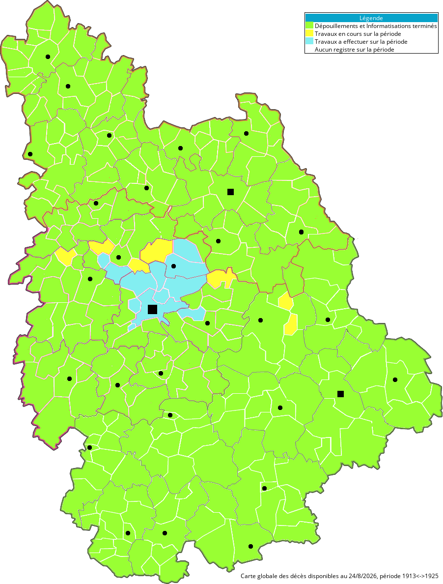 Dépouillements des Décès